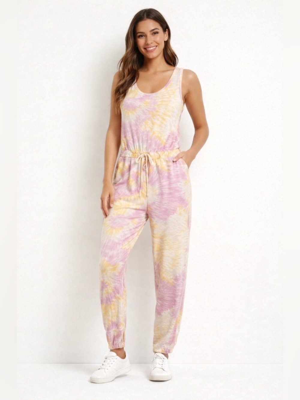 Tie-Dye Sleeveless Jumpsuit nwot -so cute!